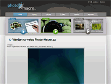 Tablet Screenshot of photo-macro.cz